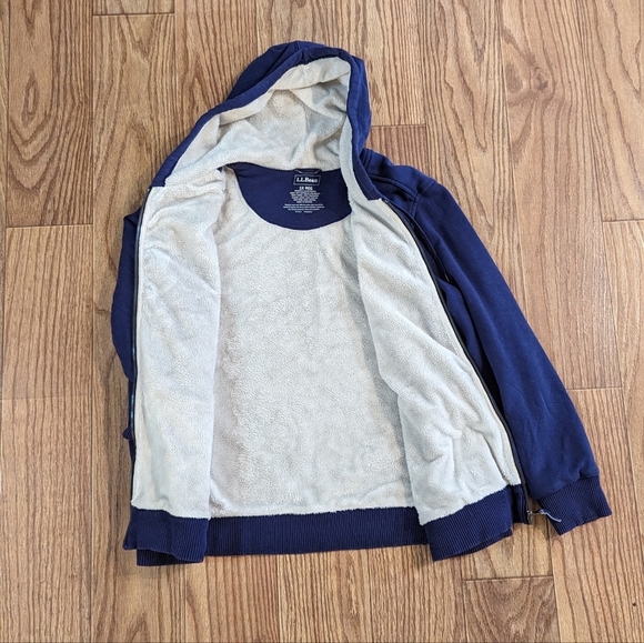 LL Bean Sherpa lined hooded sweatshirt 1X - Picture 2 of 3